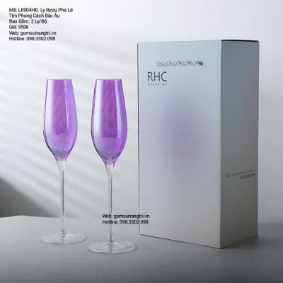 LY RƯỢU PHA LÊ TÍM PHONG CÁCH BẮC ÂU